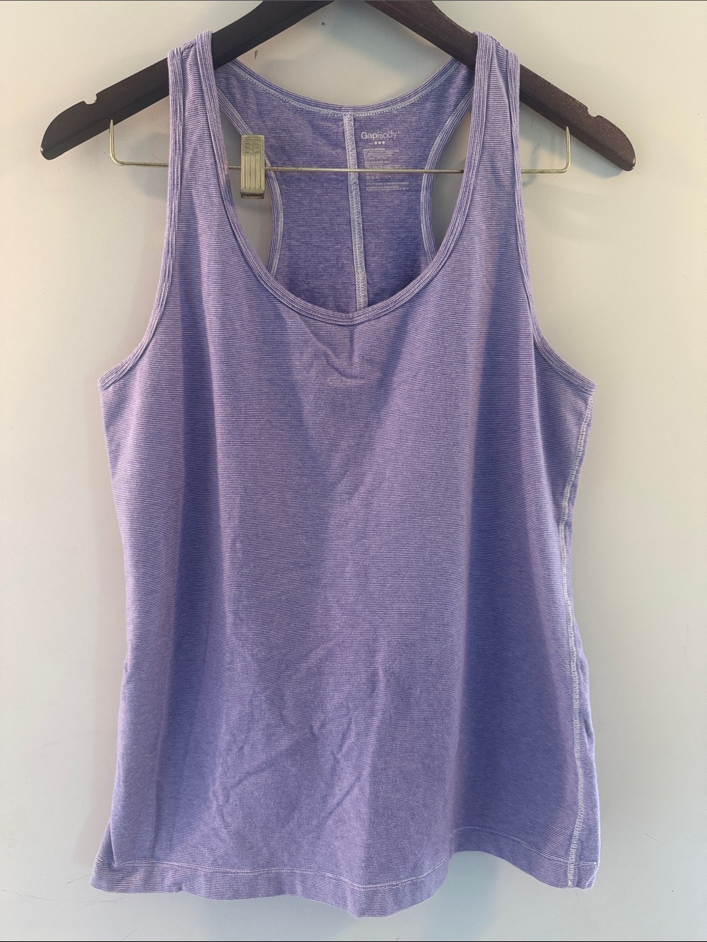 Gap Body Women’s Lavender Purple Racerback Tank Top Sz Large EUC